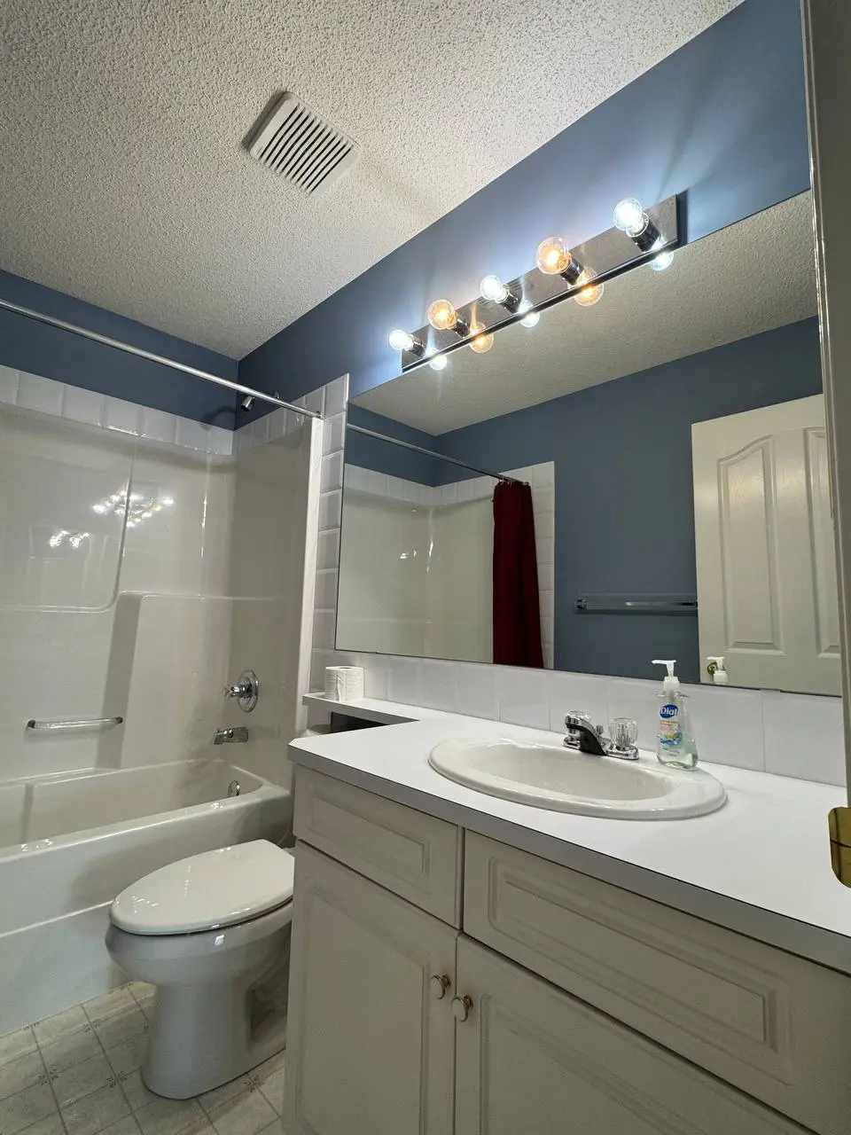 Living area polish after professional deep cleaning
